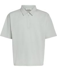 FRAME - Cotton Piqué Polo Shirt - Lyst