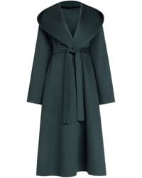 Alaïa - Cashmere Hooded Wrap Coat - Lyst