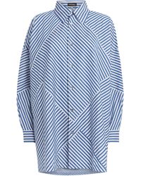 Eskandar - Stripe Wide A-Line Shirt - Lyst