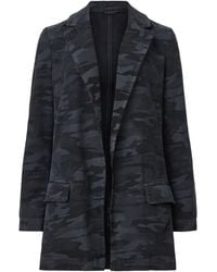 AllSaints - Denim Aleida Blazer - Lyst