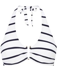 Heidi Klein - Stripe Halterneck Bikini Top - Lyst