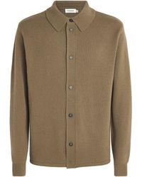 FRAME - Wool Collar Cardigan - Lyst