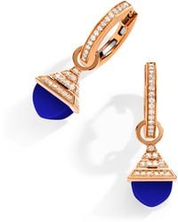 Marli New York - Diamond And Lapis Lazuli Cleo Rev Drop Earrings - Lyst