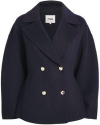 Maje - Wool Pea Coat - Lyst