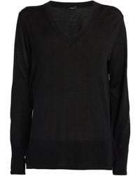 JOSEPH - Merino-silk V-neck Sweater - Lyst