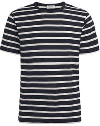 Sunspel - Supima Cotton Stripe Classic T-Shirt - Lyst