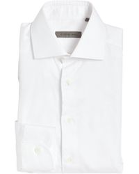 Corneliani - Cotton Twill Long-Sleeve Shirt - Lyst