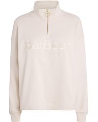 Barbour - Cotton Sara Half-Zip Sweatshirt - Lyst