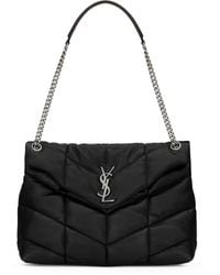 Saint Laurent - Medium Loulou Puffer Matelassé Shoulder Bag - Lyst