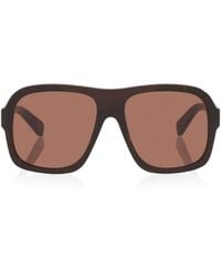 Chloé - Acetate Oversized Aviator Sunglasses - Lyst