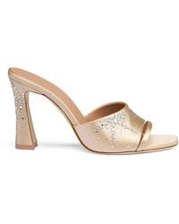 Malone Souliers - Satin Crystal-Embellished Roxanne Heeled Sandals 90 - Lyst