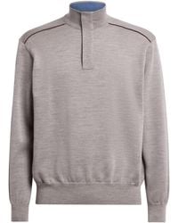 Paul & Shark - Virgin Wool Quarter-Zip Sweater - Lyst