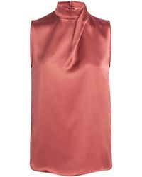 Eleventy - Silk High-Neck Top - Lyst
