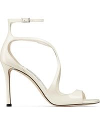 Jimmy Choo - Azia 95 Patent Leather Sandals - Lyst