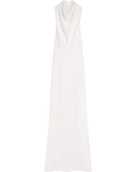 Givenchy - Satin Halterneck Maxi Dress - Lyst