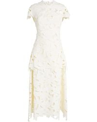 Jonathan Simkhai - Broderie Anglaise Neve Midi Dress - Lyst