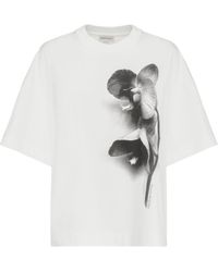Alexander McQueen - Photographic Orchid T-shirt - Lyst