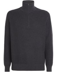 Rag & Bone - Wool-Blend Quarter Zip Sweater - Lyst