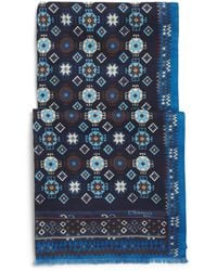 E.MARINELLA - Wool-Silk Geometric Print Scarf - Lyst