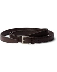 Prada - Leather Antiqued Belt - Lyst