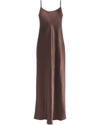 Vince - Satin Strappy Slip Maxi Dress - Lyst