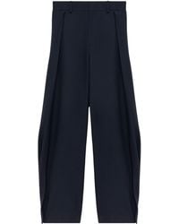 Loewe - Wool-Blend Pleated Trousers - Lyst