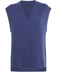 JOSEPH - Open Cashmere Sweater Vest - Lyst