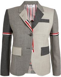 Thom Browne - Wool High Armhole Tricolour Sport Coat - Lyst