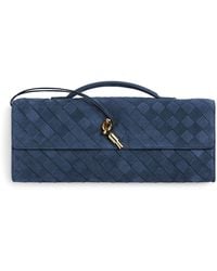 Bottega Veneta - Suede Andiamo Clutch Bag - Lyst