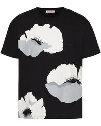 Valentino Garavani - Cotton Floral T-shirt - Lyst