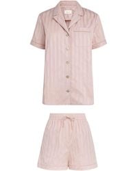 Harrods - Cotton Stripe Short Pyjama Set - Lyst