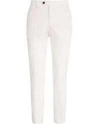Pal Zileri - Cotton-Stretch Trousers - Lyst