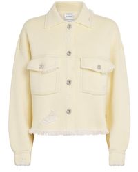 Barrie - Cashmere-Cotton Denim Jacket - Lyst