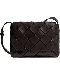 Bottega Veneta - Leather Diago Cross-Body Bag - Lyst