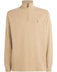 Polo Ralph Lauren - Cotton Logo Quarter-Zip Sweater - Lyst