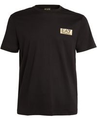 EA7 - Logo Plaque T-shirt - Lyst