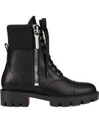 Christian Louboutin - En Hiver Lug Leather Boots - Lyst