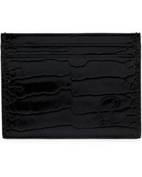 Christian Louboutin - Mooncrest Crocodile-Embossed Card Holder - Lyst