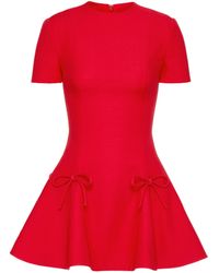 Valentino Garavani - Wool-silk Mini Dress - Lyst