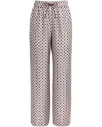 Colombo - Silk Printed Trousers - Lyst