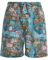 Derek Rose - Printed Ledbury Lounge Shorts - Lyst