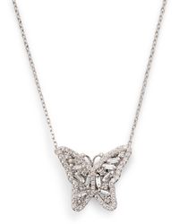 Suzanne Kalan - And Diamond Bold Butterfly Necklace - Lyst