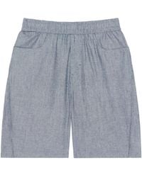 Givenchy - Cotton Stripe Couture Seam Shorts - Lyst