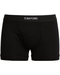 Tom Ford - Stretch-Cotton Logo Boxers - Lyst