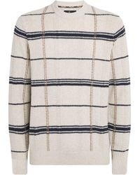 Barbour - Cotton-Wool Cable-Knit Fasey Sweater - Lyst