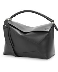 Loewe - Leather Puzzle Top-handle Bag - Lyst