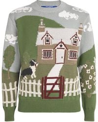Junya Watanabe - Cotton-Wool Intarsia Sweater - Lyst