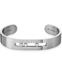 Messika - Move Titanium And Diamond Bangle - Lyst
