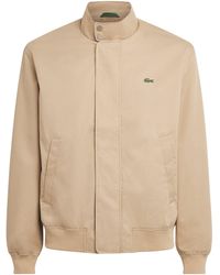 Lacoste - Twill Water-Repellent Harrington Jacket - Lyst
