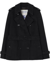 Burberry - Cashmere Kensington Trench Jacket - Lyst